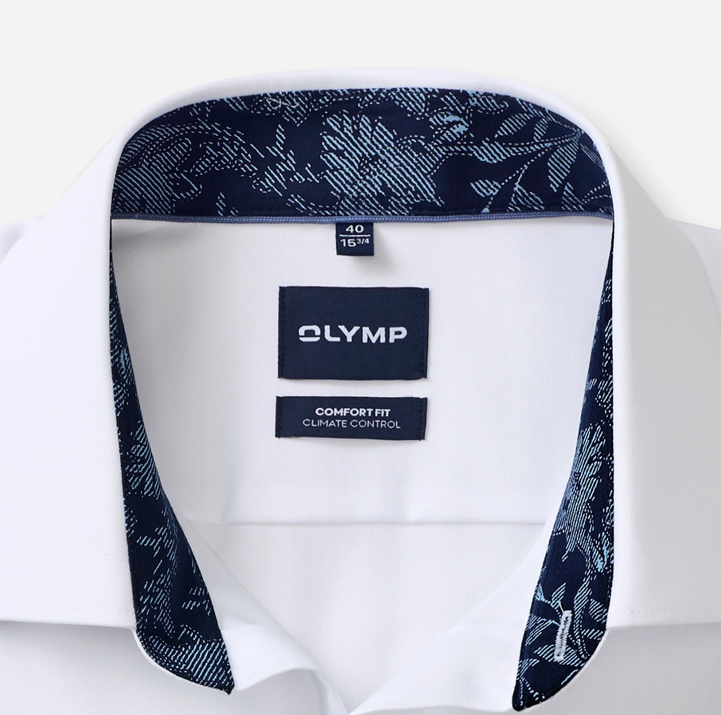 Hemd Herren Weiß – OLYMP Luxor 24/Seven Comfort Fit, Detailansicht