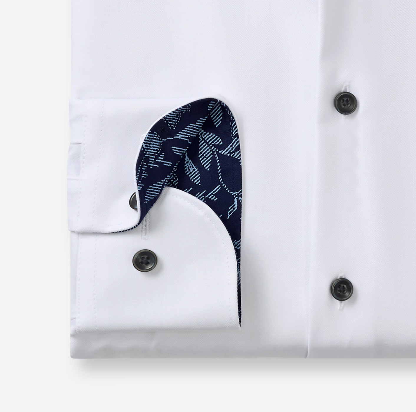 Hemd Herren Weiß – OLYMP Luxor 24/Seven Comfort Fit, Detailansicht