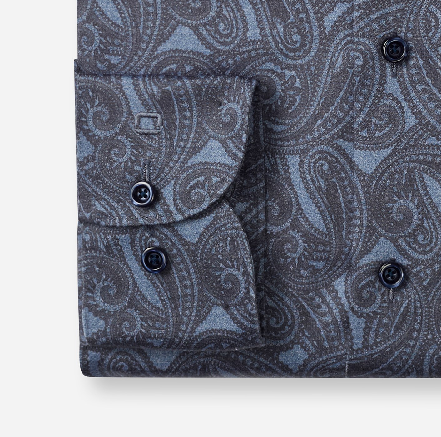 Hemd Herren Marine – OLYMP Luxor Comfort Fit, Detailansicht