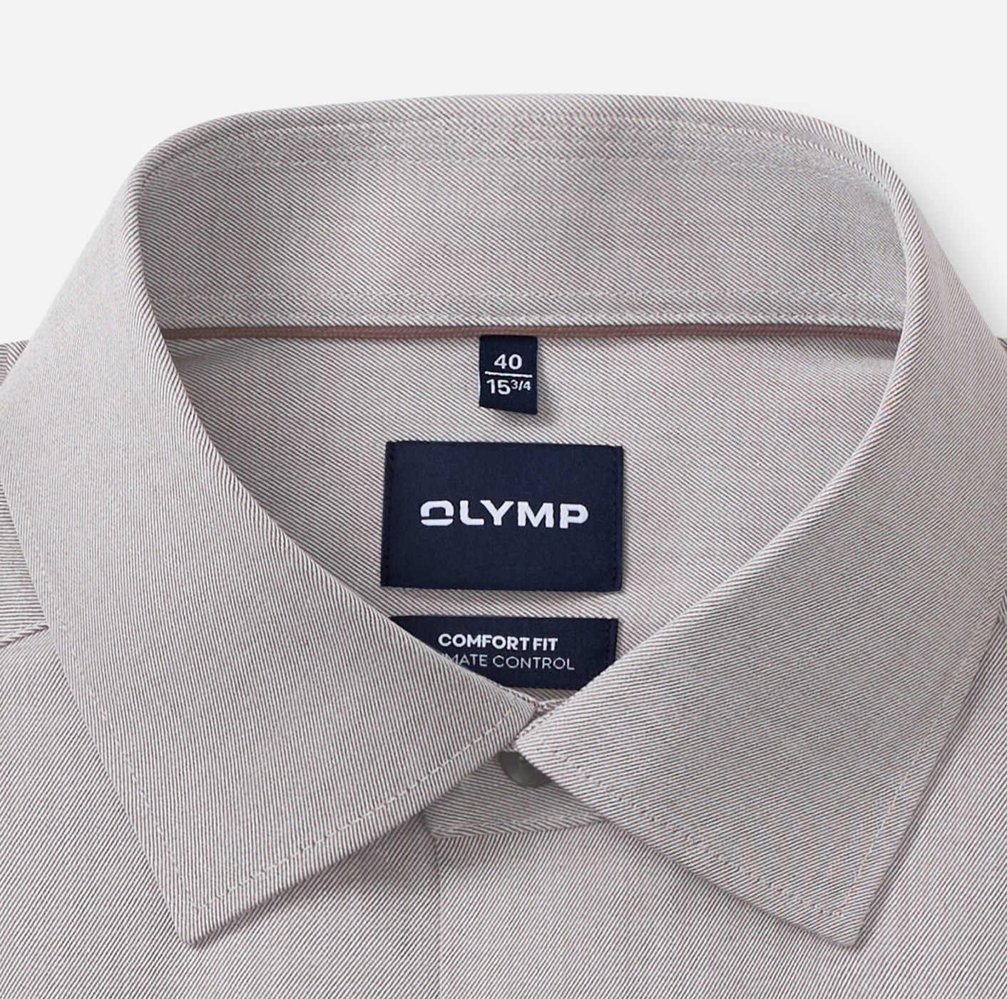 Hemd Herren Caramel – OLYMP Luxor 24/Seven Comfort Fit, Detailansicht