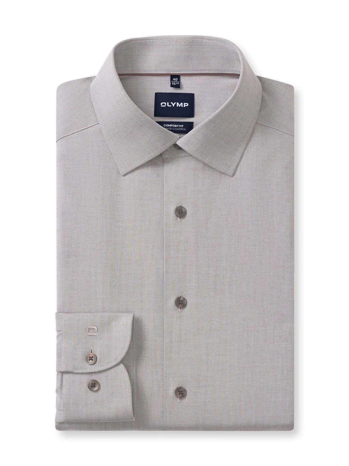 Hemd Herren Caramel – OLYMP Luxor 24/Seven Comfort Fit, Detailansicht