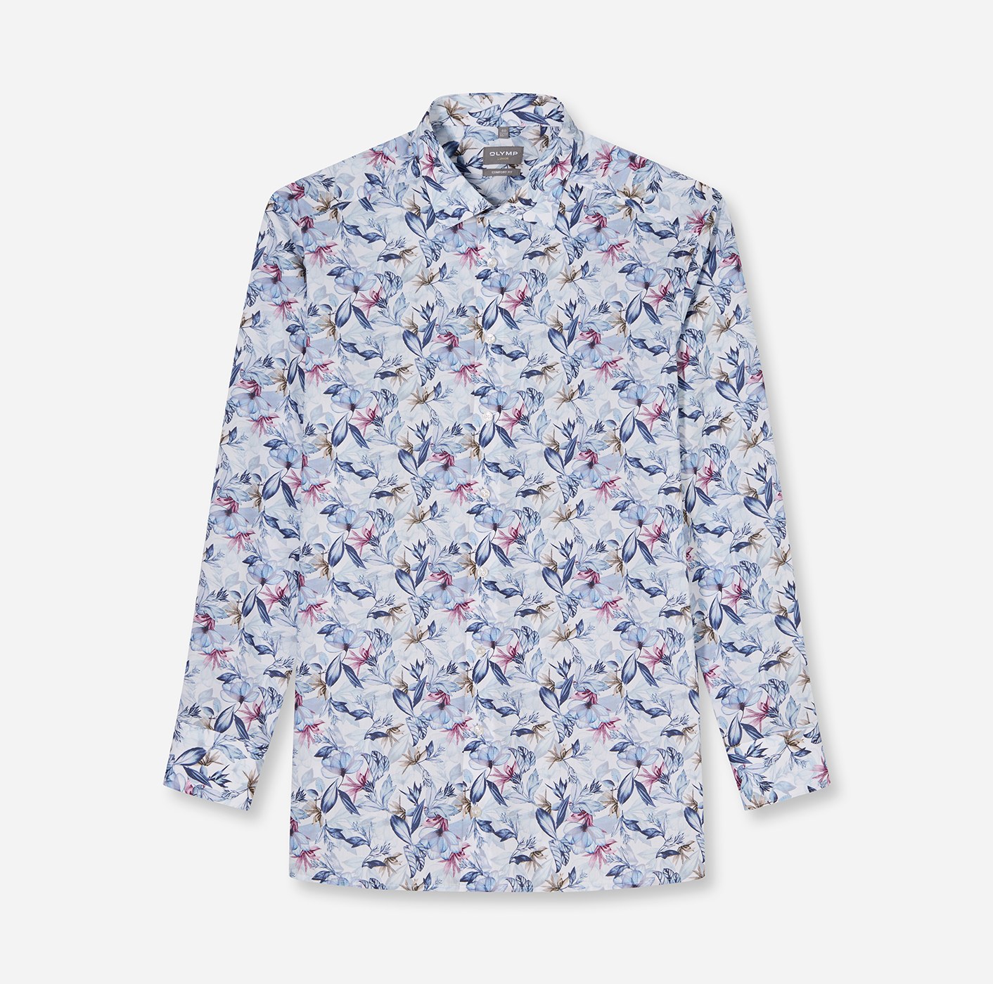 Hemd Herren Marine – OLYMP Luxor Comfort Fit, Detailansicht