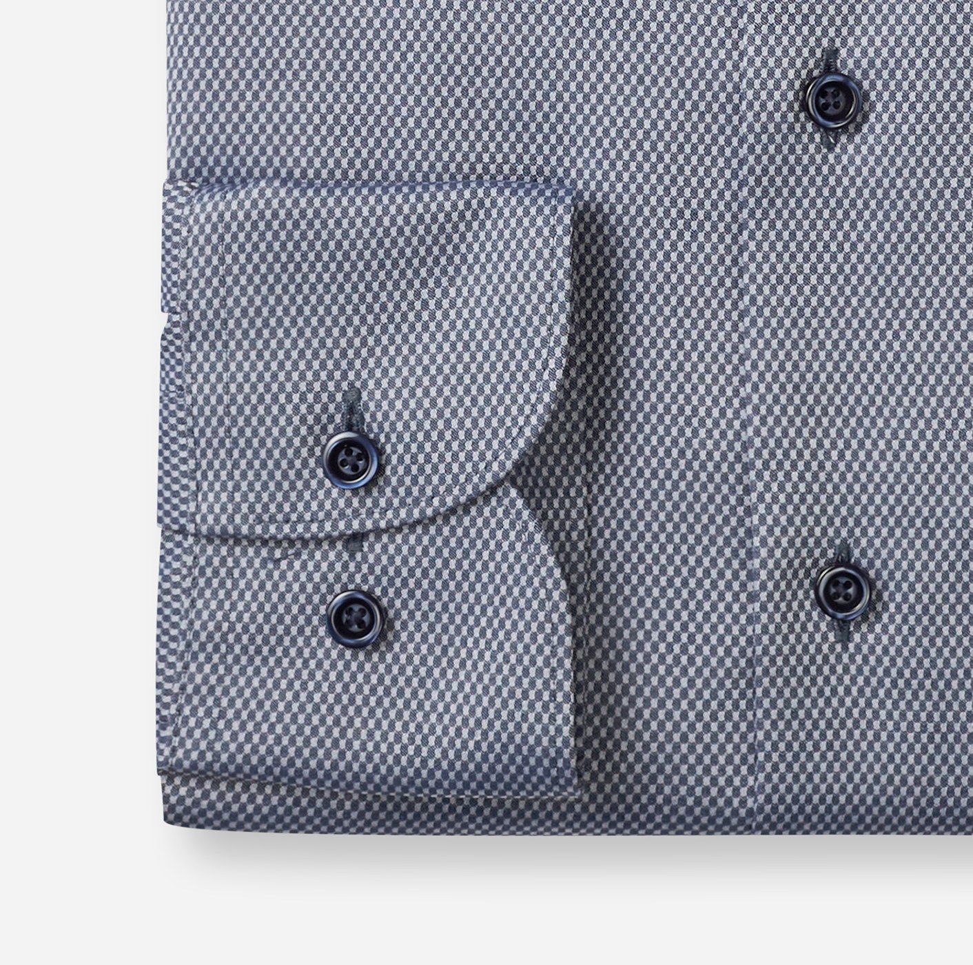 Hemd Herren Marine – OLYMP Luxor Comfort Fit, Detailansicht