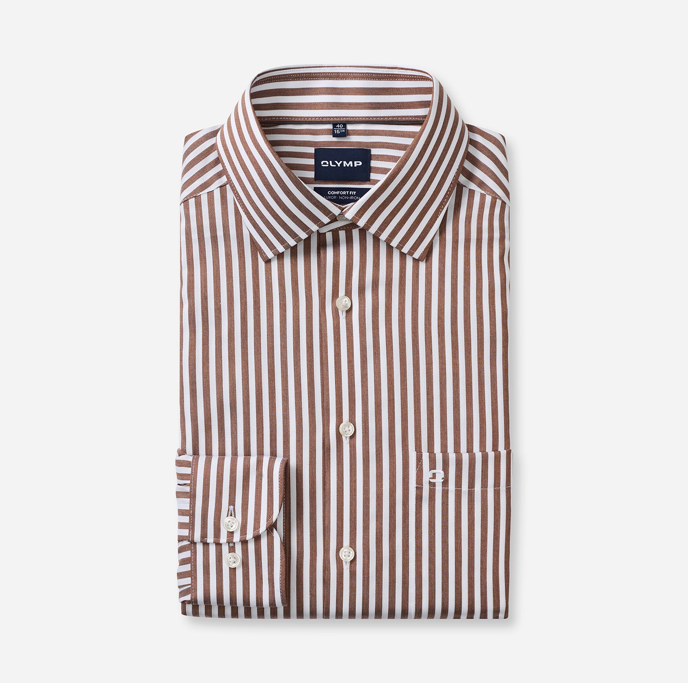 Hemd Herren Nougat – OLYMP Luxor Comfort Fit