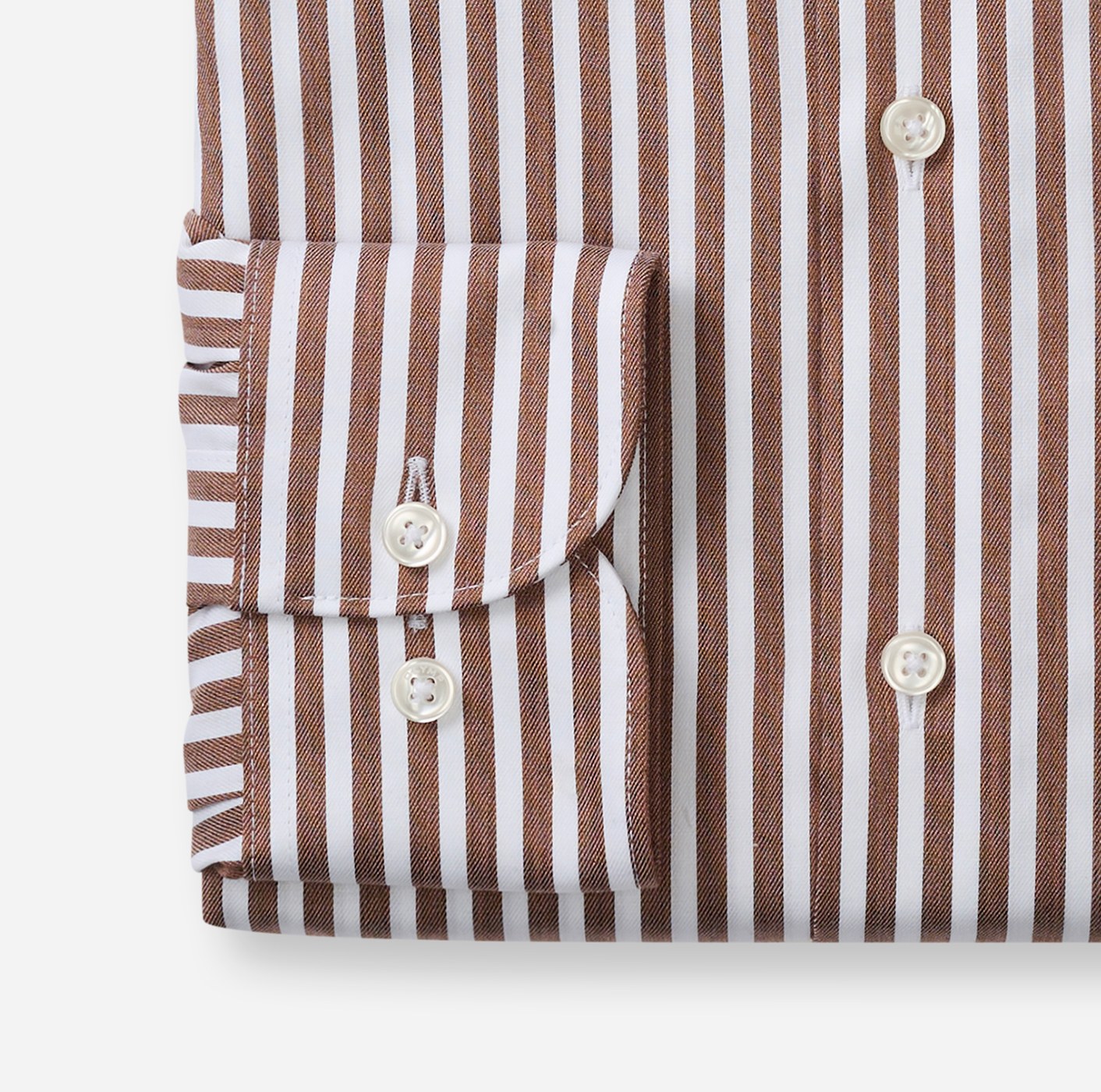 Hemd Herren Nougat – OLYMP Luxor Comfort Fit, Detailansicht