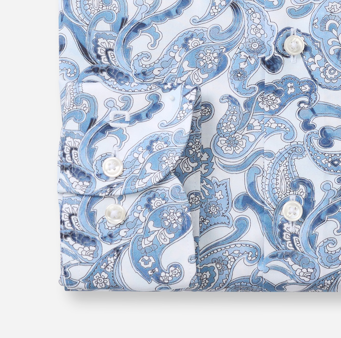 Hemd Herren Bleu – OLYMP Luxor Comfort Fit, Detailansicht