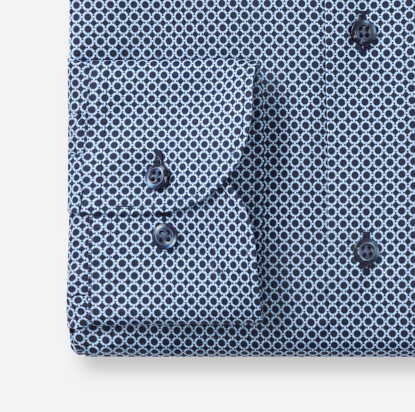 Hemd Herren Marine – OLYMP Luxor Comfort Fit, Detailansicht