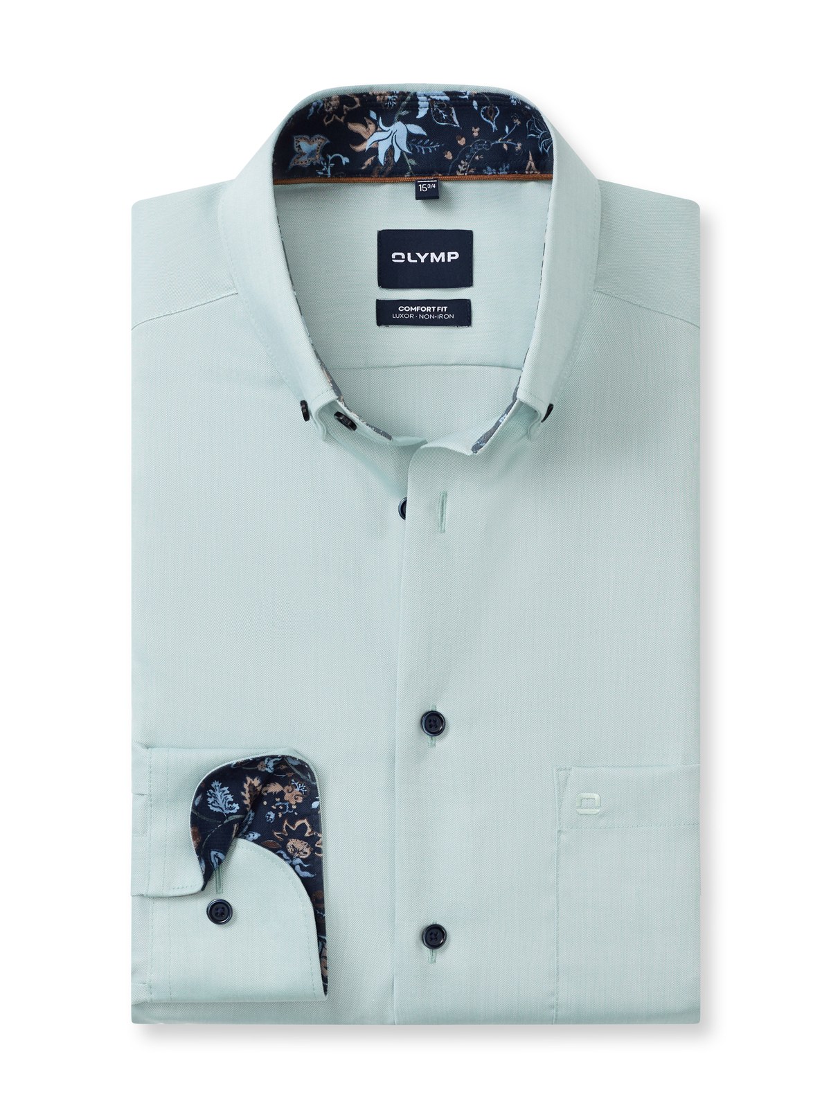 Hemd Herren Grün – OLYMP Luxor Comfort Fit, Detailansicht