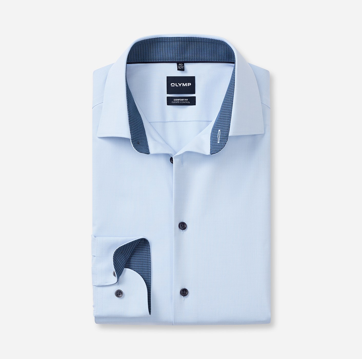 Hemd Herren Bleu – OLYMP Luxor 24/Seven Comfort Fit