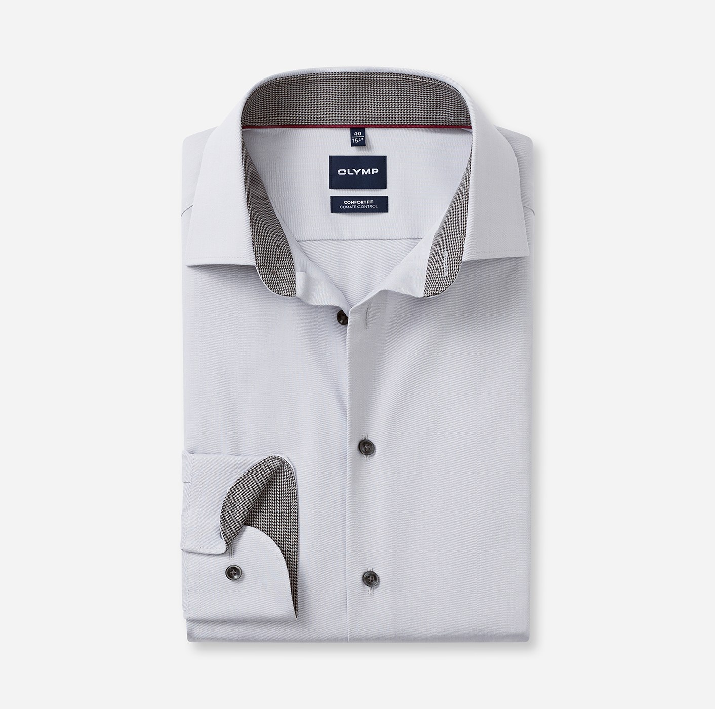 Hemd Herren Silbergrau – OLYMP Luxor 24/Seven Comfort Fit