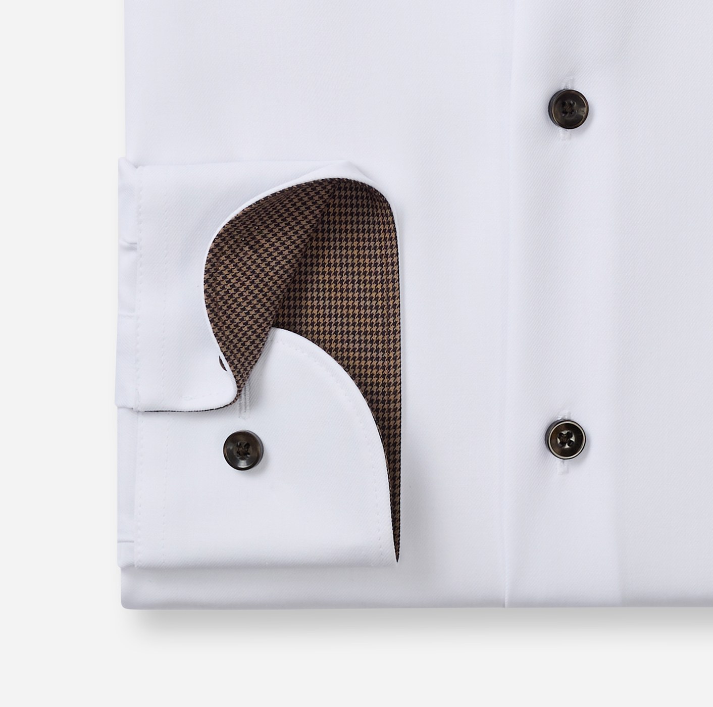 Hemd Herren Weiß – OLYMP Luxor 24/Seven Comfort Fit, Detailansicht