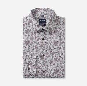Hemd Herren Silbergrau – OLYMP Luxor 24/Seven Comfort Fit