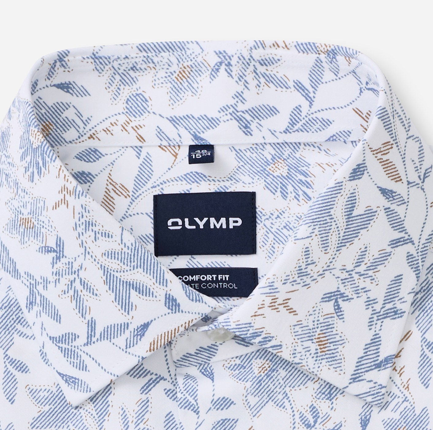 Hemd Herren Weiß – OLYMP Luxor 24/Seven Comfort Fit, Detailansicht