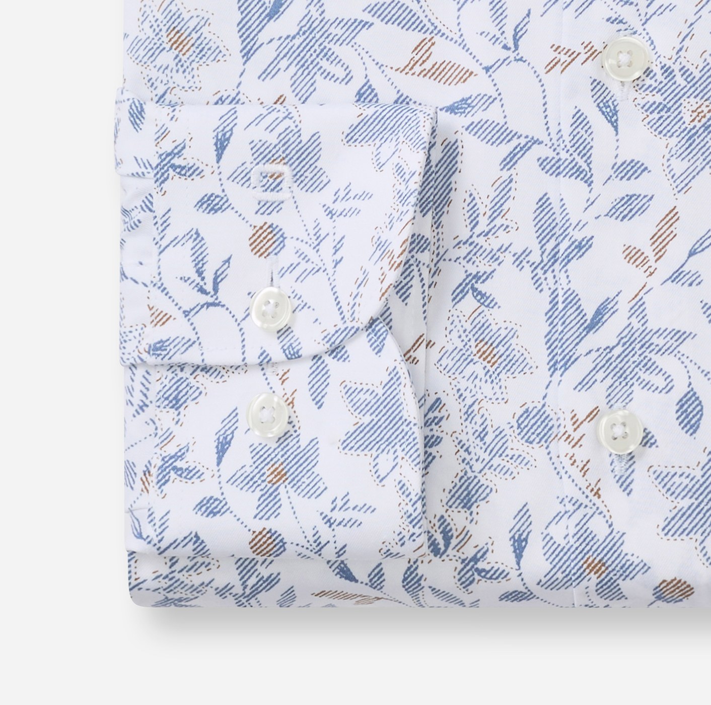 Hemd Herren Weiß – OLYMP Luxor 24/Seven Comfort Fit, Detailansicht