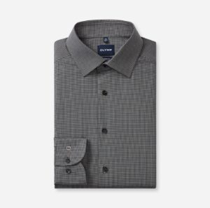 Hemd Herren Silbergrau – OLYMP Luxor 24/Seven Comfort Fit