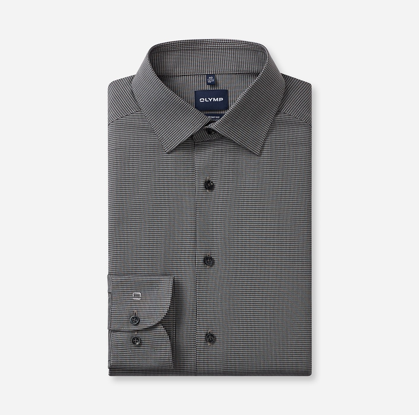 Hemd Herren Silbergrau – OLYMP Luxor 24/Seven Comfort Fit