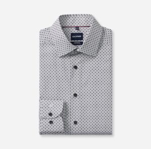 Hemd Herren Silbergrau – OLYMP Luxor 24/Seven Comfort Fit