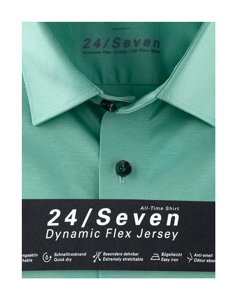 Hemd Herren Grün – OLYMP Luxor 24/Seven Modern Fit, Detailansicht
