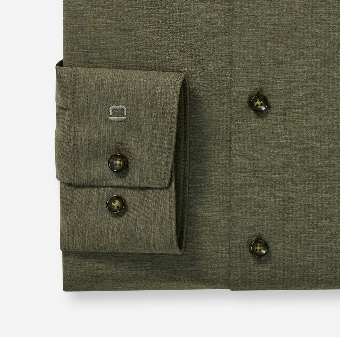 Hemd Herren Grün – OLYMP Luxor 24/Seven Modern Fit, Detailansicht