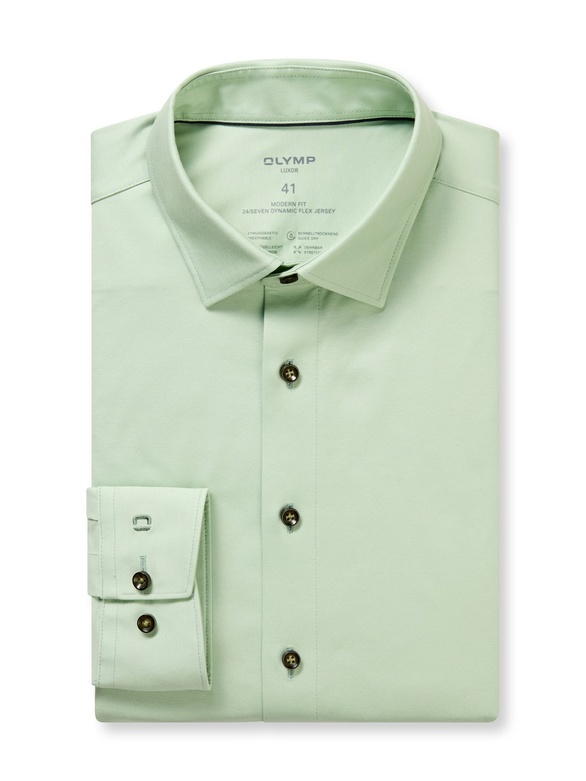 Hemd Herren Hellgrün – OLYMP Luxor 24/Seven Modern Fit