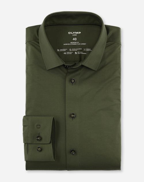 Hemd Herren Kitt – OLYMP Luxor 24/Seven Modern Fit, Detailansicht