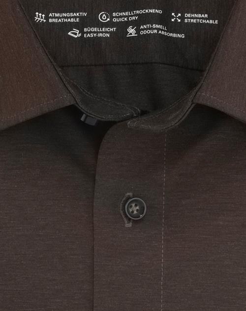 Hemd Herren Nougat – OLYMP Luxor 24/Seven Modern Fit, Detailansicht