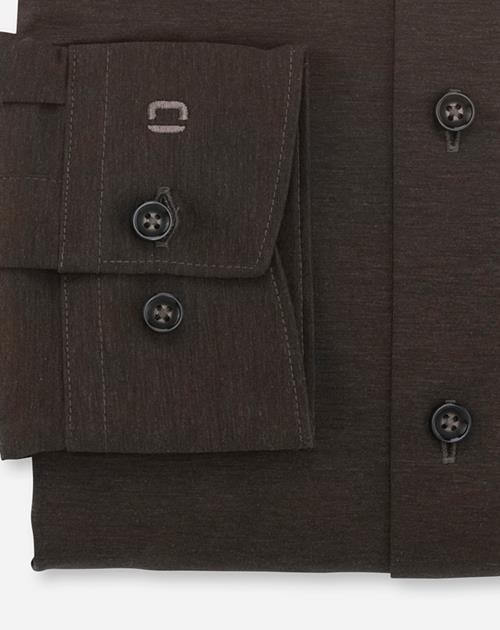 Hemd Herren Nougat – OLYMP Luxor 24/Seven Modern Fit, Detailansicht
