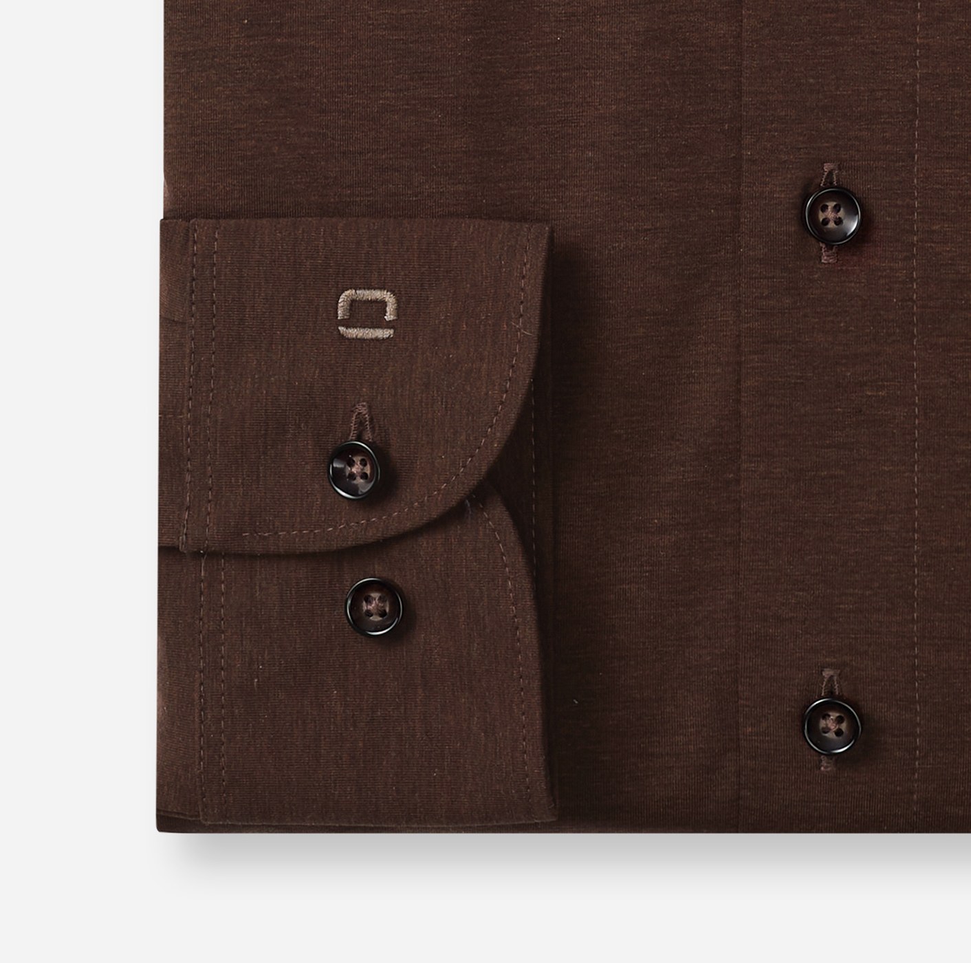Hemd Herren Nougat – OLYMP Luxor 24/Seven Modern Fit, Detailansicht