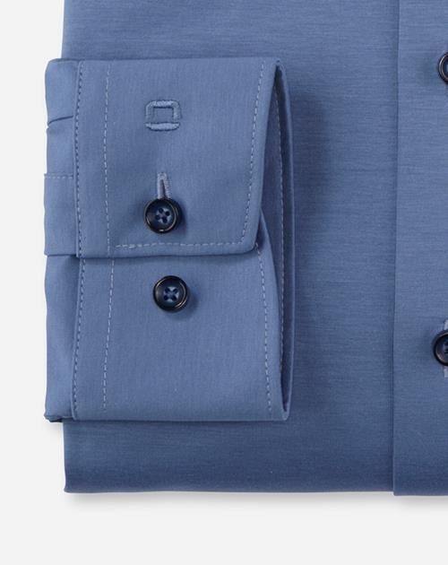 Hemd Herren Nürnberger blau – OLYMP Luxor 24/Seven Modern Fit, Detailansicht