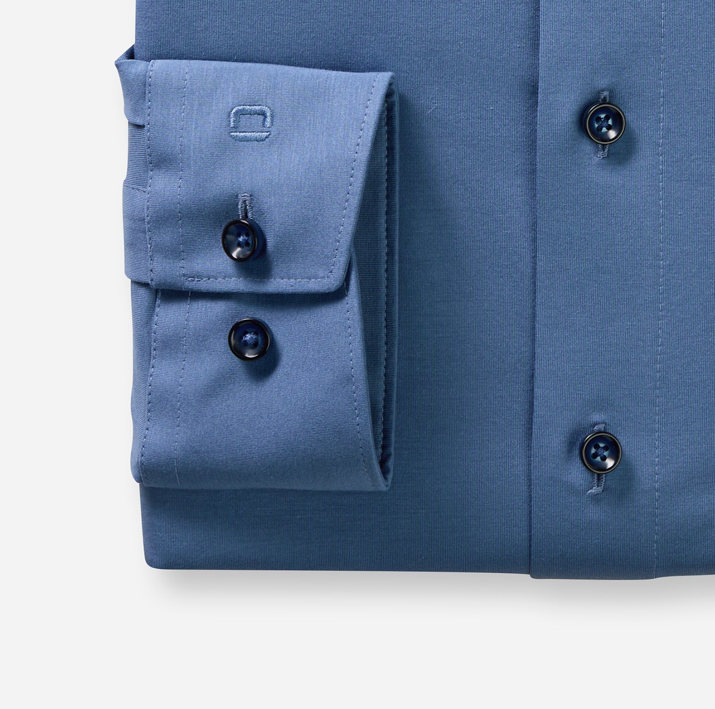 Hemd Herren Nürnberger blau – OLYMP Luxor 24/Seven Modern Fit, Detailansicht
