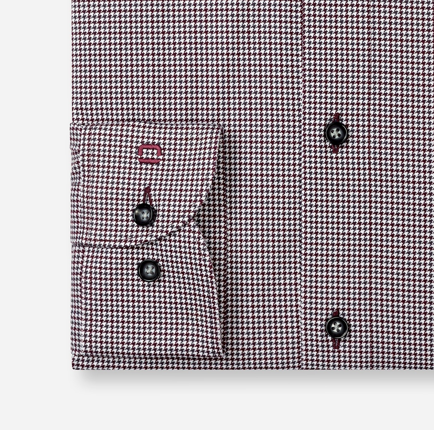 Hemd Herren Bordeaux – OLYMP Luxor 24/Seven Modern Fit, Detailansicht