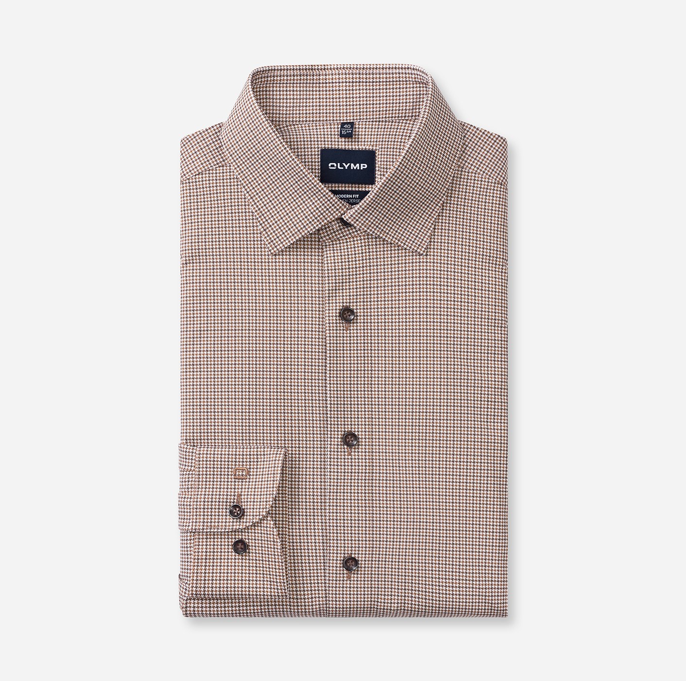 Hemd Herren Braun – OLYMP Luxor 24/Seven Modern Fit