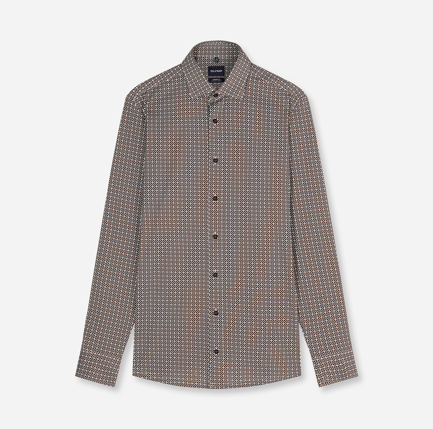 Hemd Herren Braun – OLYMP Luxor 24/Seven Modern Fit