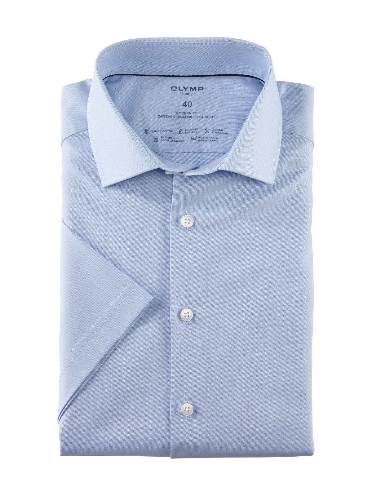 Hemd Herren Bleu – OLYMP Luxor 24/Seven Modern Fit