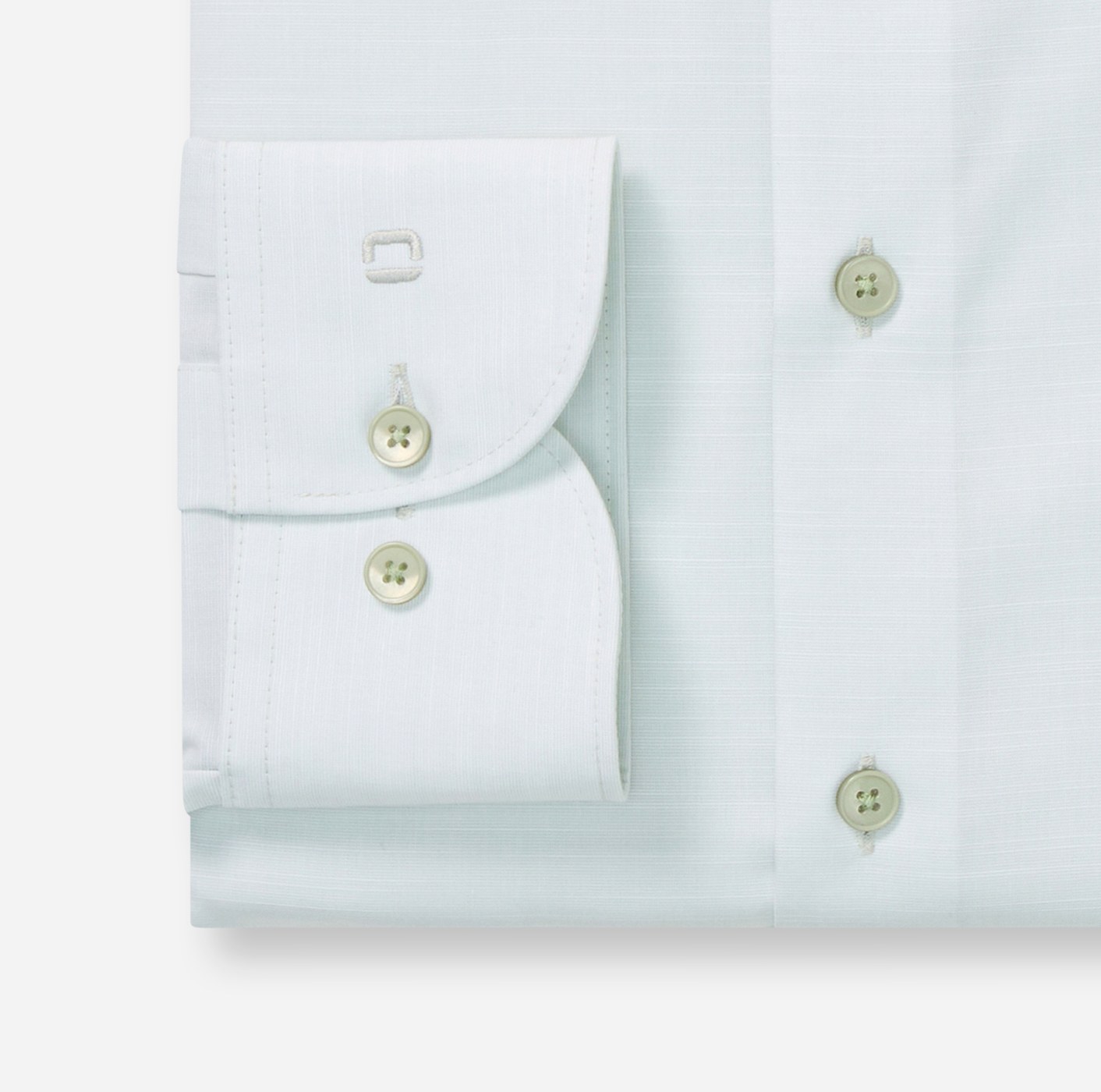 Hemd Herren Lindgrün – OLYMP Luxor Modern Fit, Detailansicht