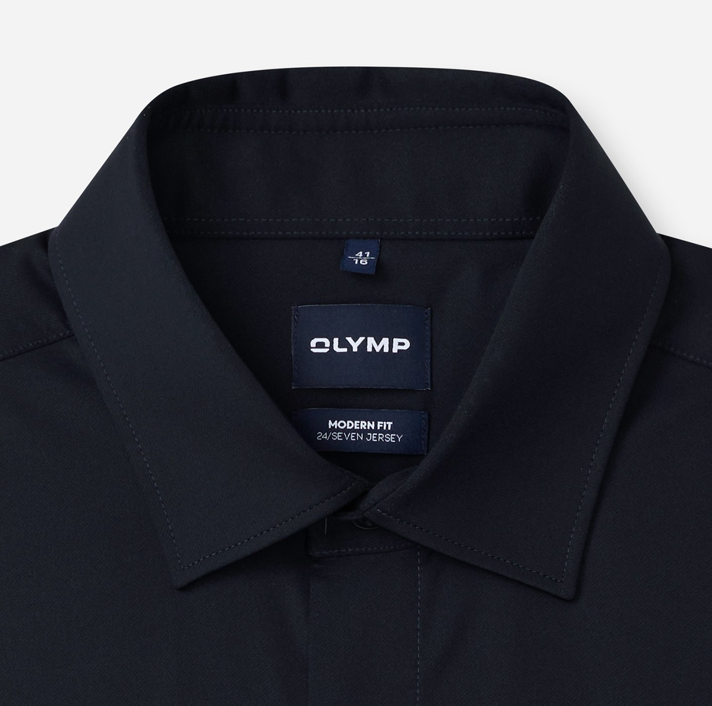 Hemd Herren Marine – OLYMP Luxor 24/Seven Modern Fit, Detailansicht