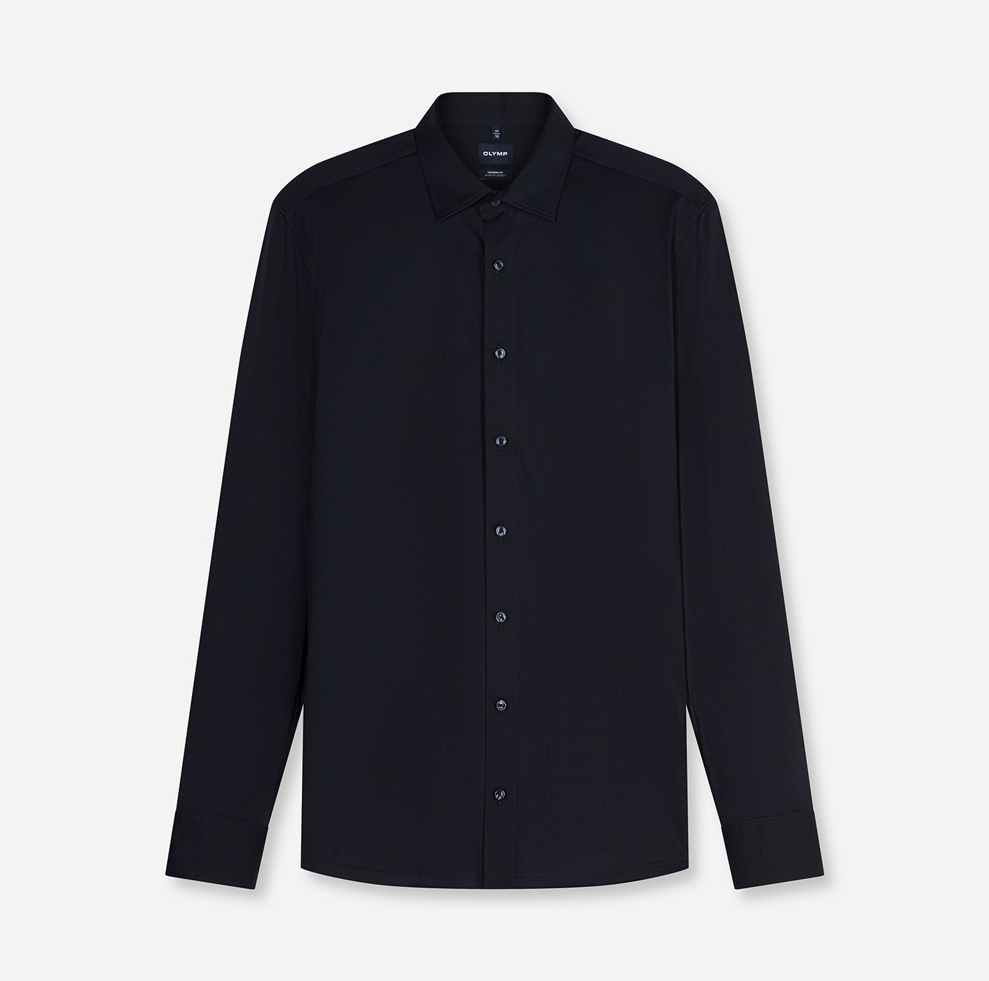 Hemd Herren Marine – OLYMP Luxor 24/Seven Modern Fit, Detailansicht