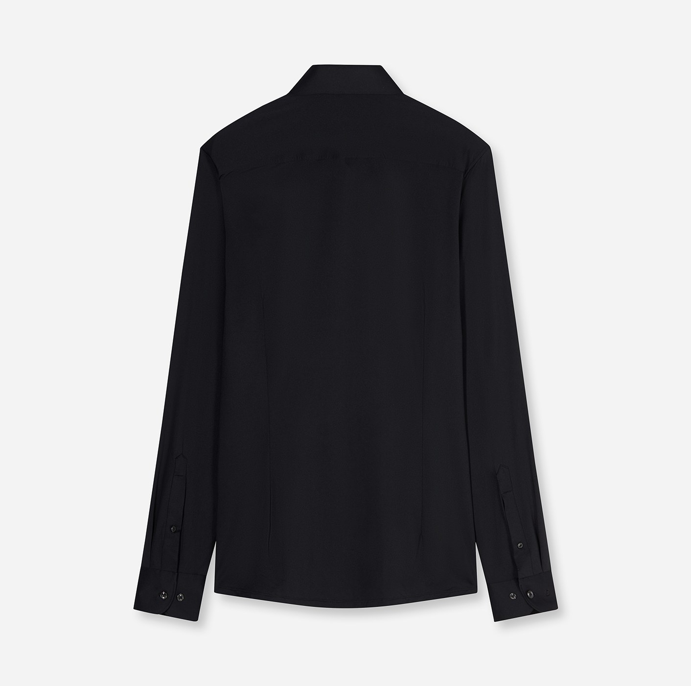 Hemd Herren Schwarz – OLYMP Luxor 24/Seven Modern Fit, Detailansicht