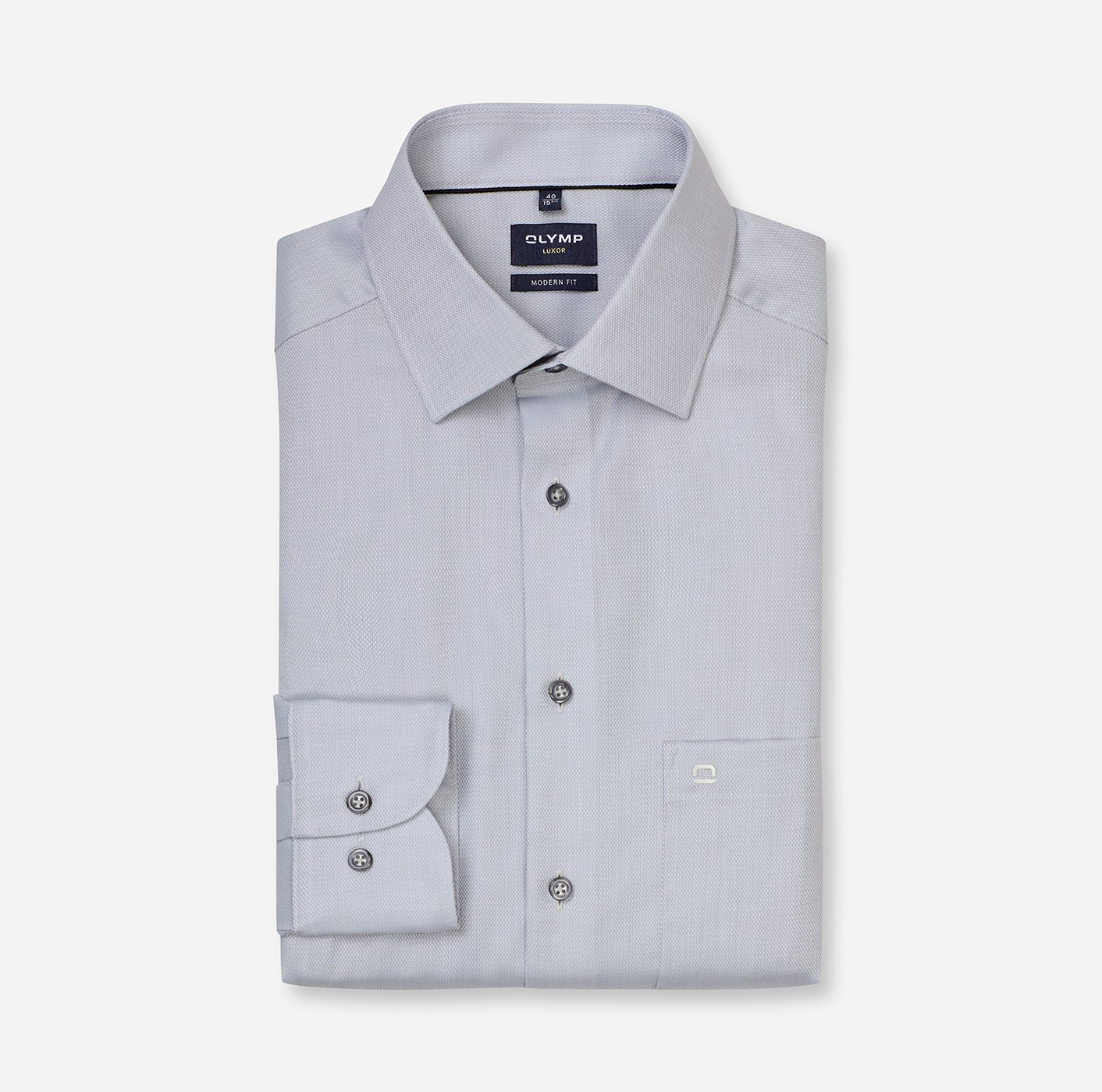 Hemd Herren Silbergrau – OLYMP Luxor Modern Fit