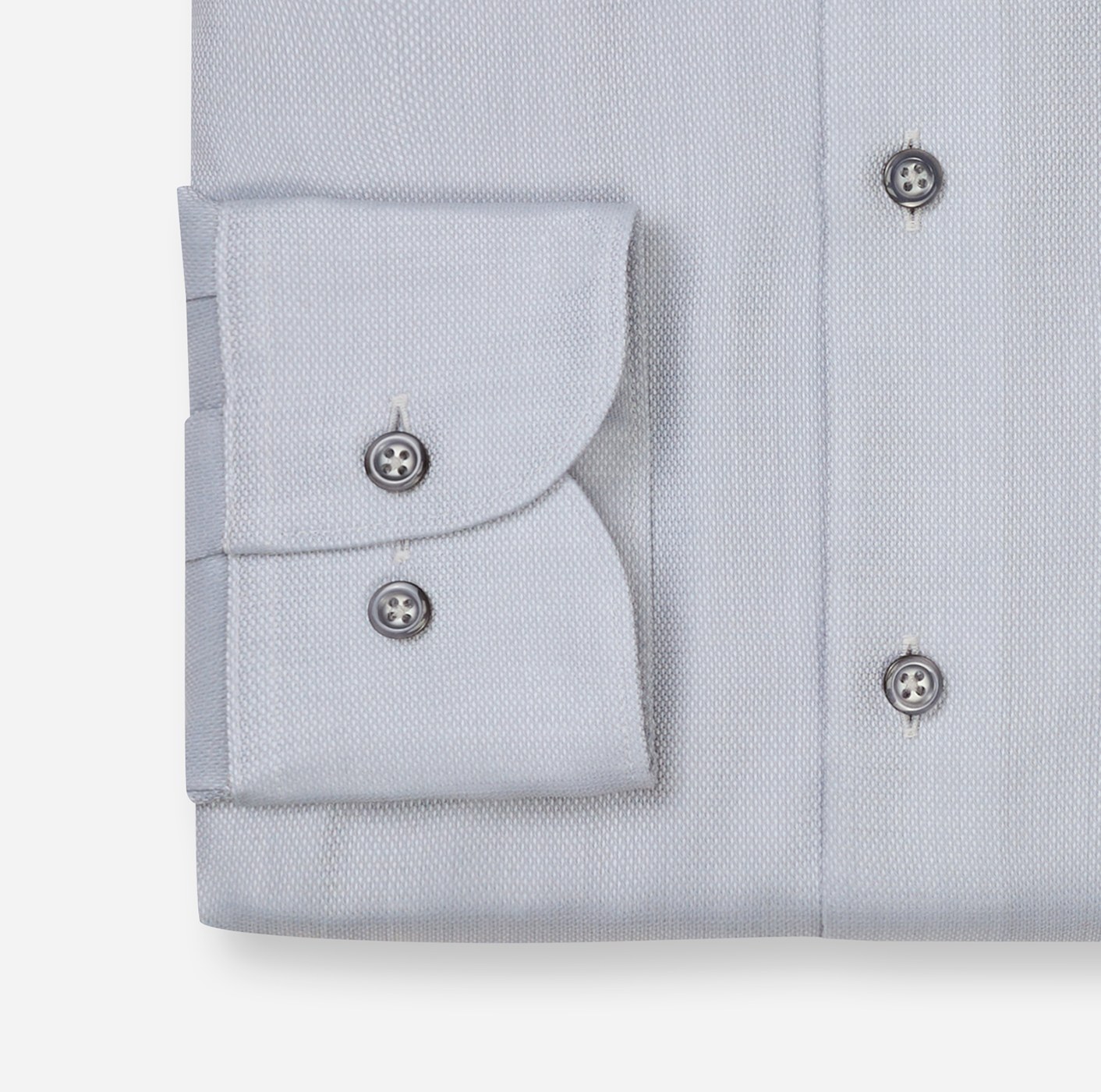 Hemd Herren Silbergrau – OLYMP Luxor Modern Fit, Detailansicht