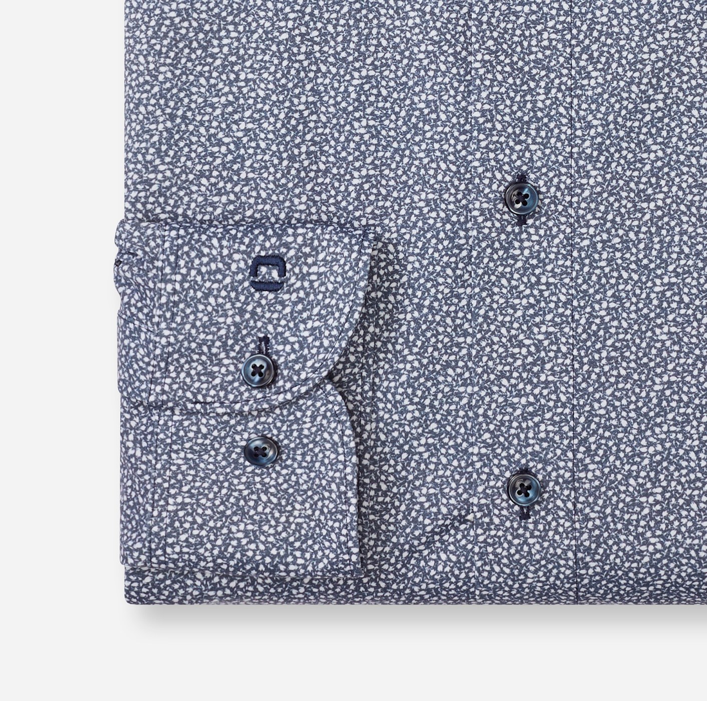 Hemd Herren Marine – OLYMP Luxor 24/Seven Modern Fit, Detailansicht