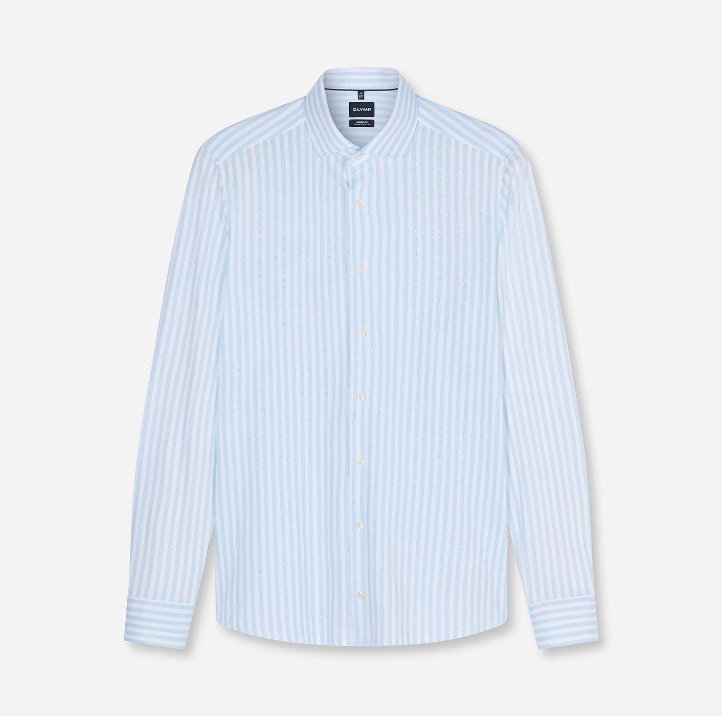 Hemd Herren Bleu – OLYMP Smart Business Modern Fit, Detailansicht