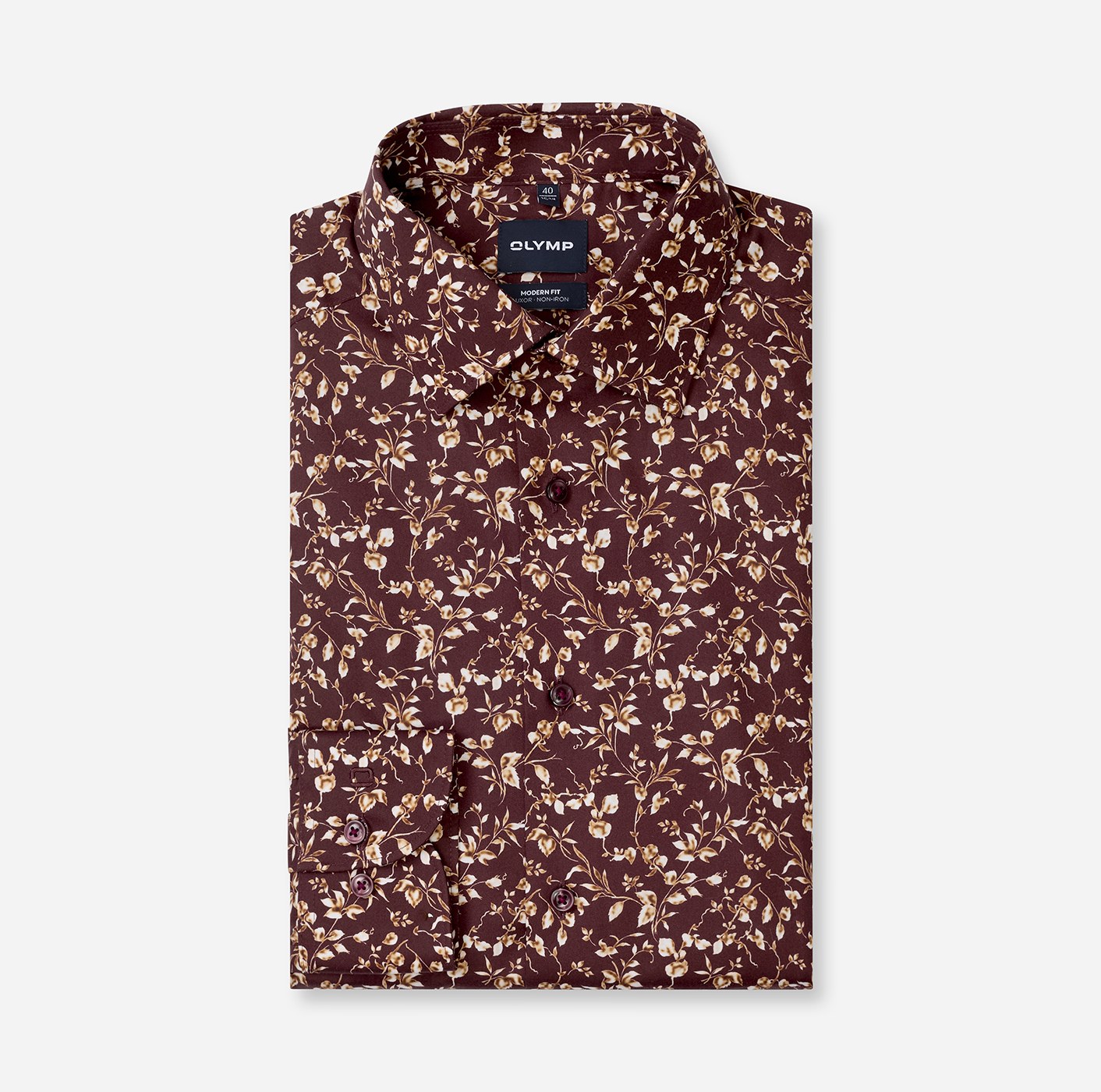 Hemd Herren Bordeaux – OLYMP Luxor Modern Fit