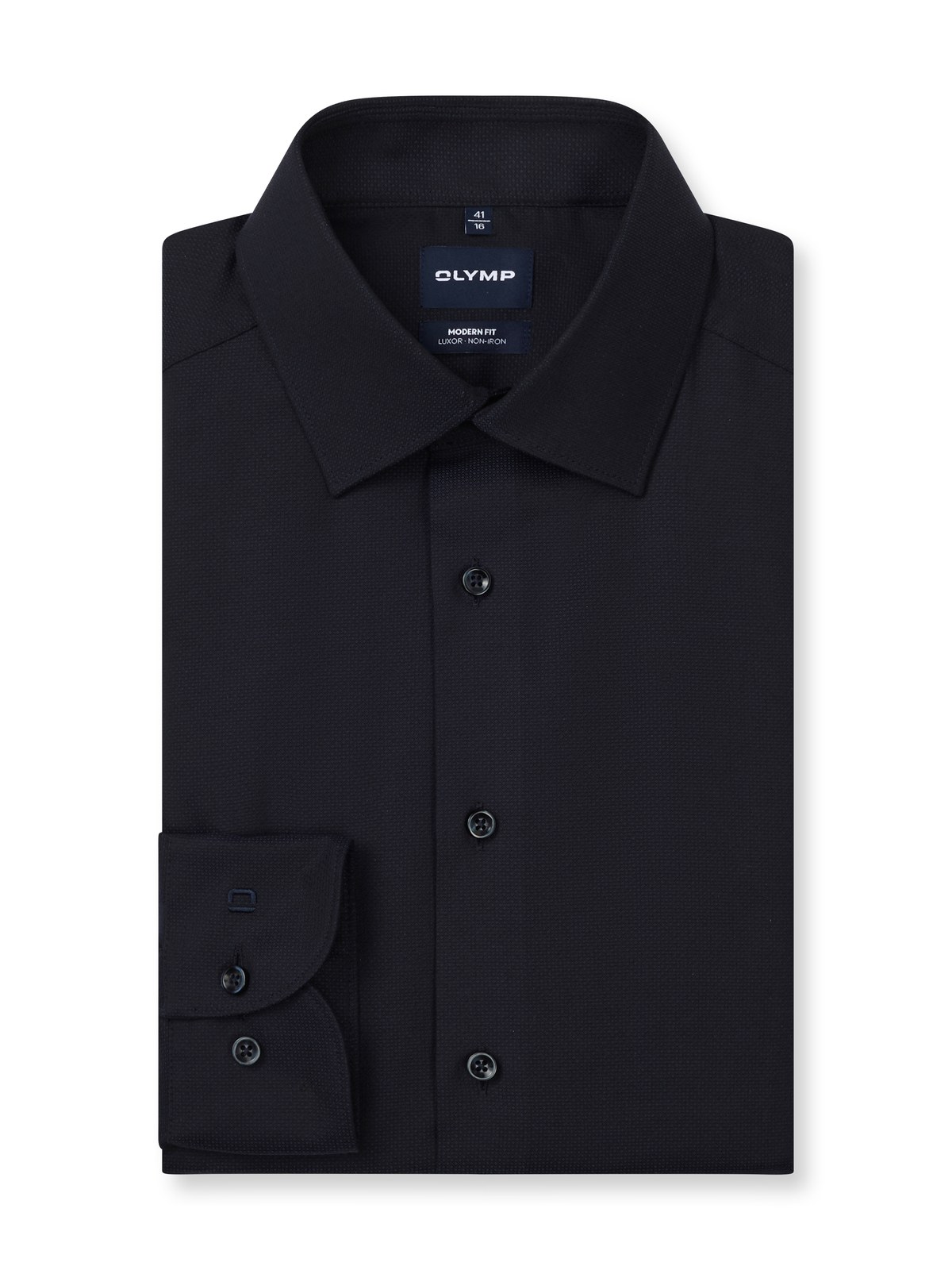 Hemd Herren Marine – OLYMP Luxor Modern Fit, Detailansicht