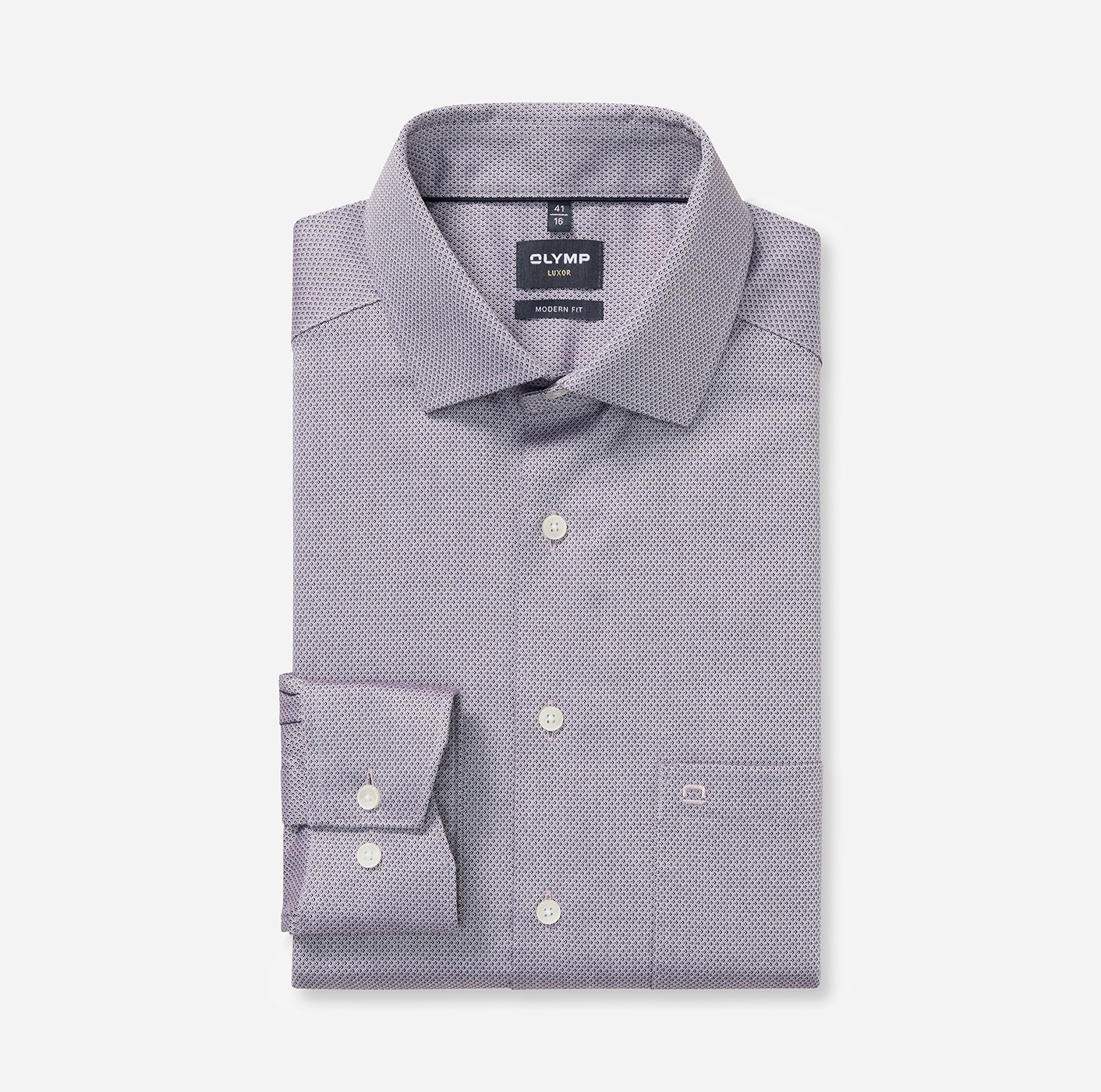 Hemd Herren Aubergine – OLYMP Luxor Modern Fit