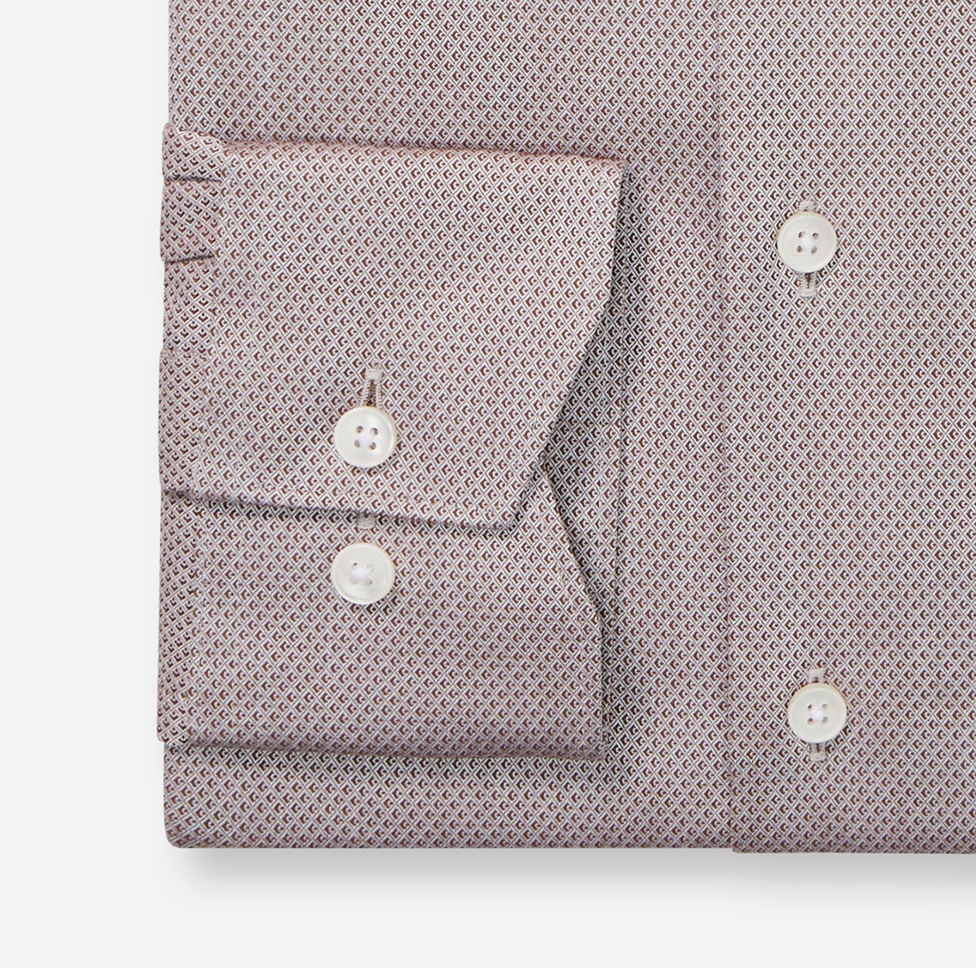 Hemd Herren Nougat – OLYMP Luxor Modern Fit, Detailansicht