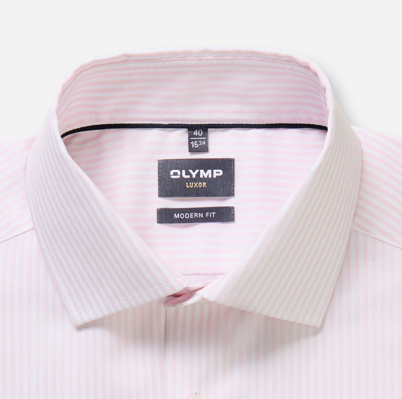 Hemd Herren Hellrosé – OLYMP Luxor Modern Fit, Detailansicht