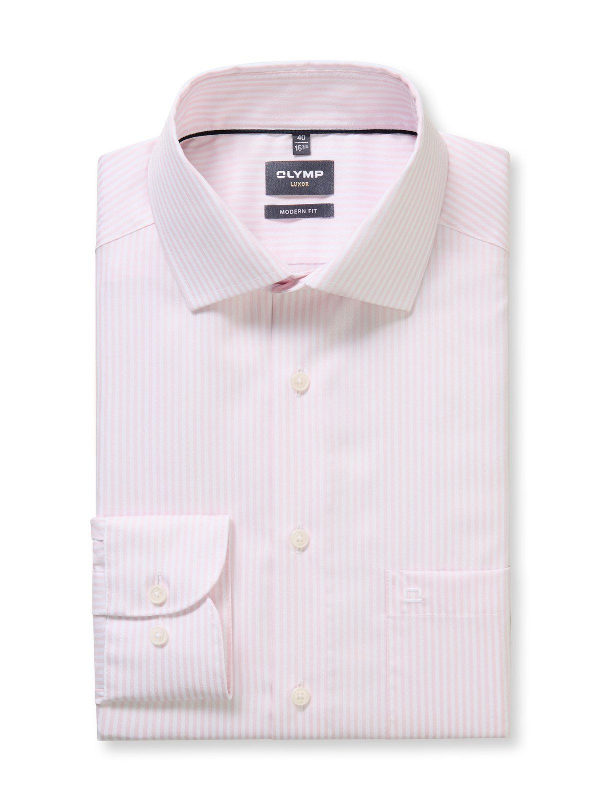 Hemd Herren Hellrosé – OLYMP Luxor Modern Fit, Detailansicht