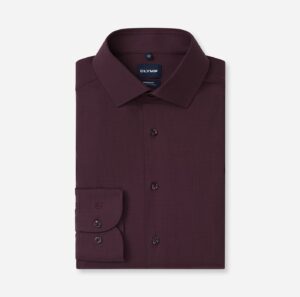 Hemd Herren Bordeaux – OLYMP Luxor 24/Seven Modern Fit Extra langer Arm