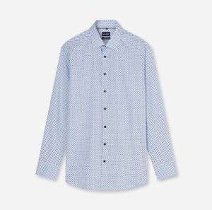Hemd Herren Bleu – OLYMP Luxor 24/Seven Modern Fit